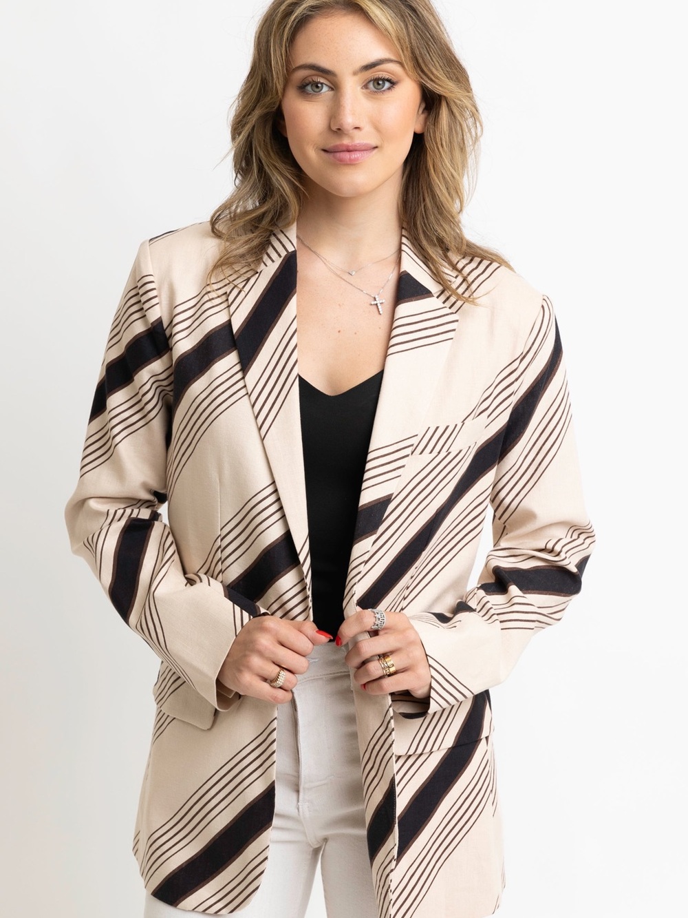 Karlie Stripe Blazer